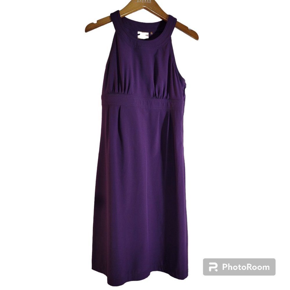 Athleta Halter Dress Womens 2 Purple Athletic Wear Built In Bra Pocket